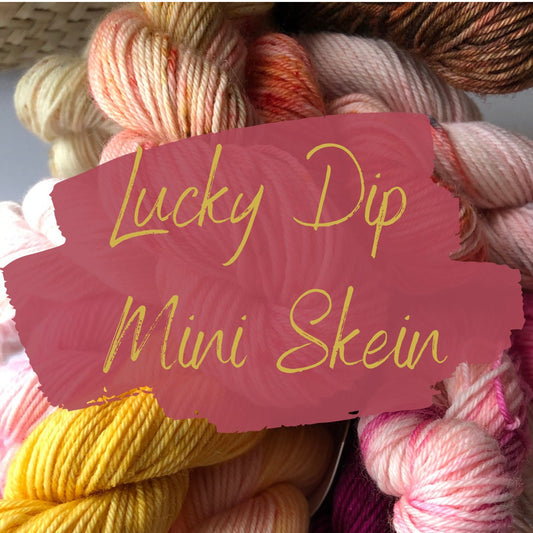 Hand Dyed Yarn 4ply Mini Skein Lucky Dip