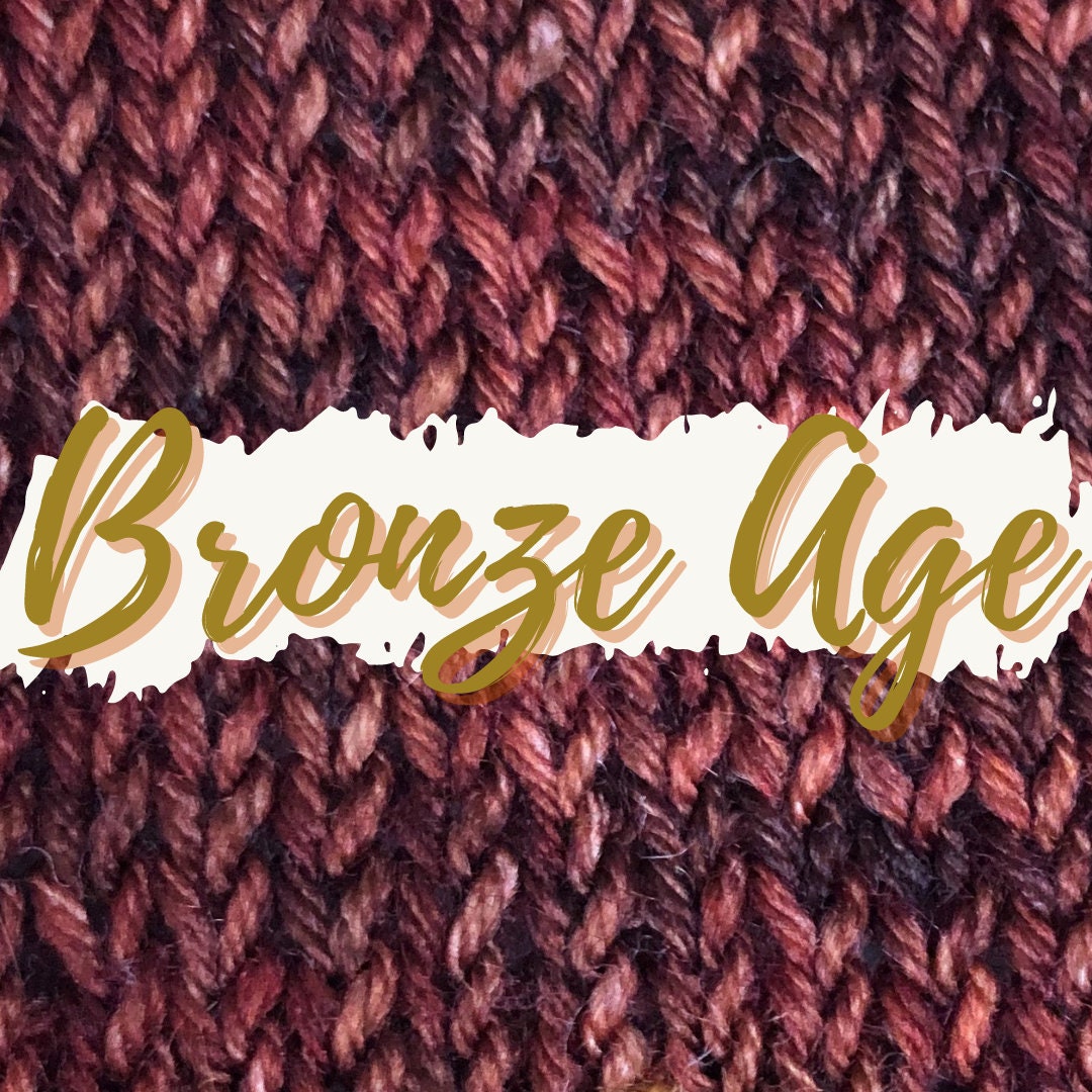 Hand Dyed Yarn 4ply Merino Nylon Bronze Age